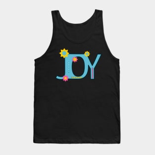 Joy with colorful caterpillars Tank Top